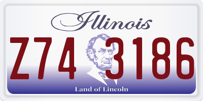 IL license plate Z743186