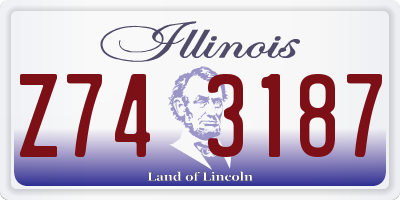 IL license plate Z743187