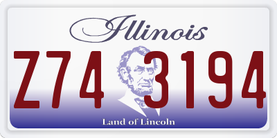 IL license plate Z743194