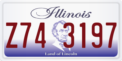 IL license plate Z743197