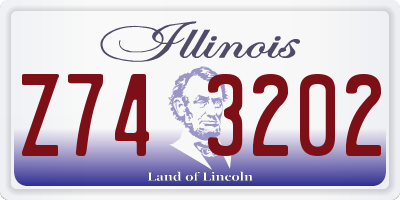 IL license plate Z743202