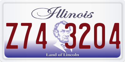 IL license plate Z743204