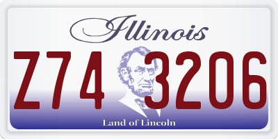 IL license plate Z743206