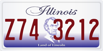 IL license plate Z743212