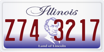 IL license plate Z743217