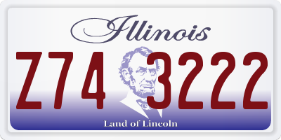 IL license plate Z743222