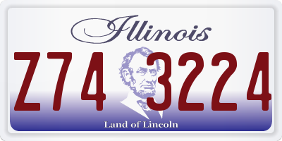 IL license plate Z743224