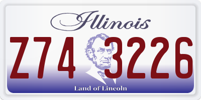 IL license plate Z743226