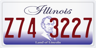 IL license plate Z743227