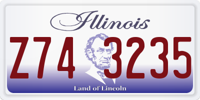 IL license plate Z743235
