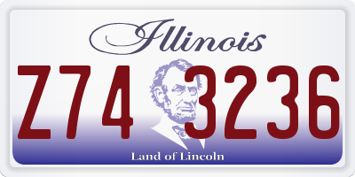 IL license plate Z743236
