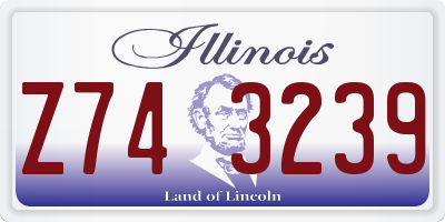 IL license plate Z743239