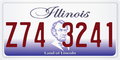 IL license plate Z743241