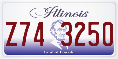 IL license plate Z743250