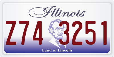 IL license plate Z743251