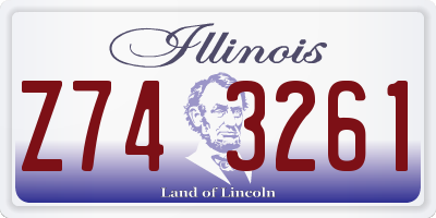 IL license plate Z743261