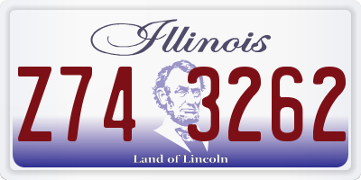 IL license plate Z743262