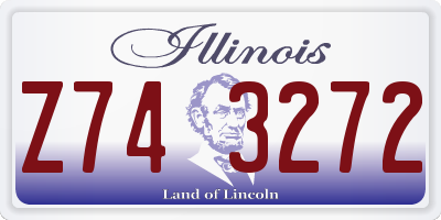 IL license plate Z743272