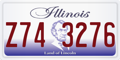IL license plate Z743276