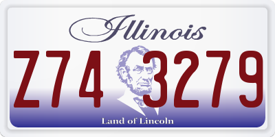 IL license plate Z743279