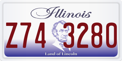 IL license plate Z743280