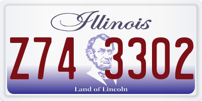 IL license plate Z743302
