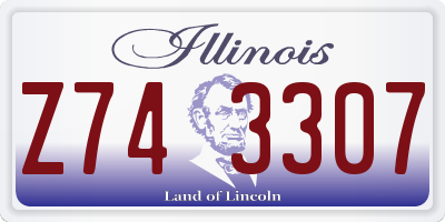 IL license plate Z743307