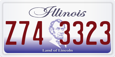 IL license plate Z743323