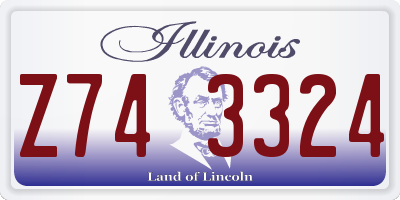 IL license plate Z743324
