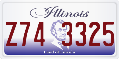 IL license plate Z743325