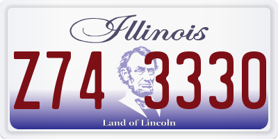 IL license plate Z743330