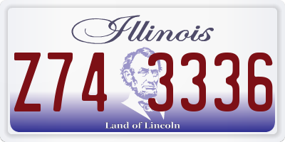 IL license plate Z743336