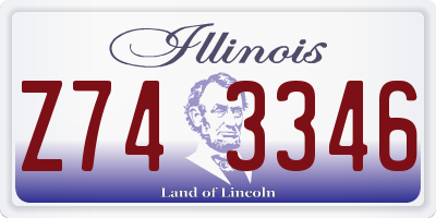 IL license plate Z743346