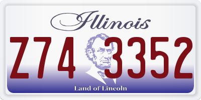 IL license plate Z743352