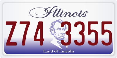 IL license plate Z743355