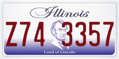 IL license plate Z743357
