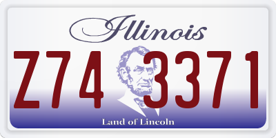 IL license plate Z743371