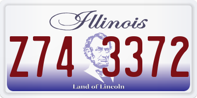 IL license plate Z743372