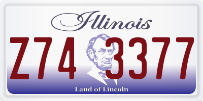 IL license plate Z743377