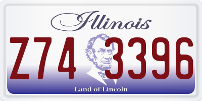 IL license plate Z743396