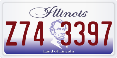IL license plate Z743397