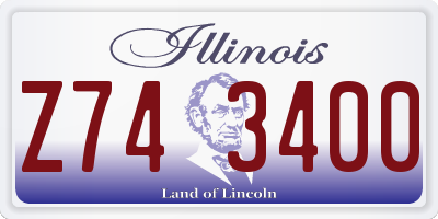 IL license plate Z743400