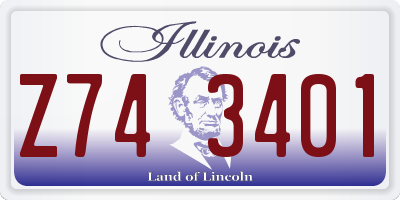 IL license plate Z743401
