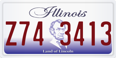 IL license plate Z743413