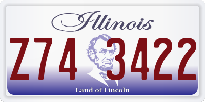 IL license plate Z743422