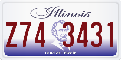 IL license plate Z743431