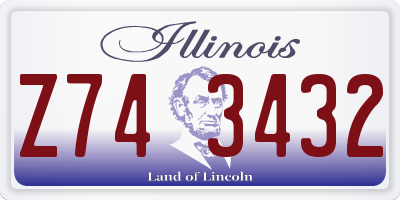 IL license plate Z743432