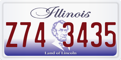IL license plate Z743435