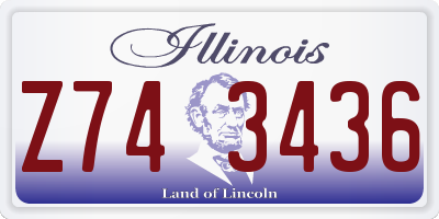 IL license plate Z743436
