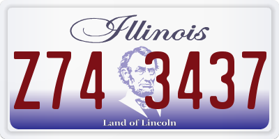 IL license plate Z743437